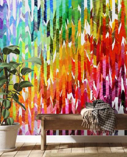 Papier peint abstrait coloré arc-en-ciel Papier peint abstrait coloré arc-en-ciel