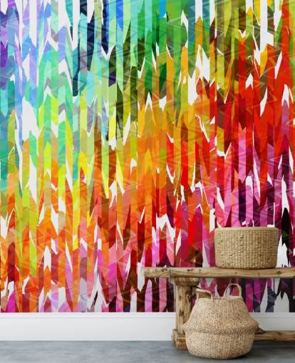 Abstrakt Fargerike Rainbow Lines Bakgrunn