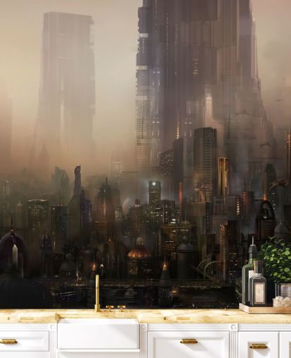Futuristic City Sci Fi Wallpaper