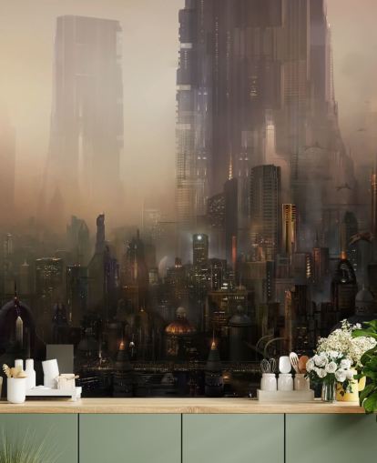 Futuristic City Sci Fi Wallpaper