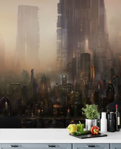 Futuristic City Sci Fi Wallpaper