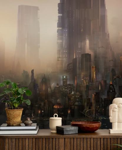 Futuristische Stadt Sci Fi Wallpaper