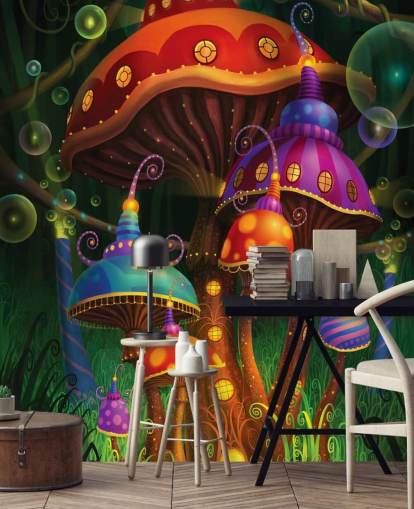 Fairy Mushroom Houses Wallpaper Fairy Mushroom Houses Wallpaper