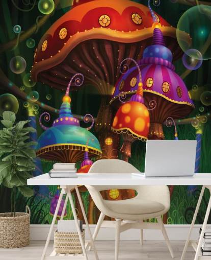 Fairy Mushroom Houses Wallpaper Fairy Mushroom Houses Wallpaper