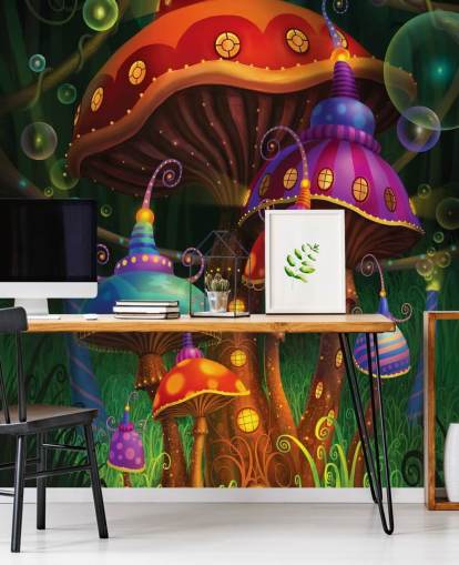 Fairy Mushroom Houses Wallpaper Fairy Mushroom Houses Wallpaper