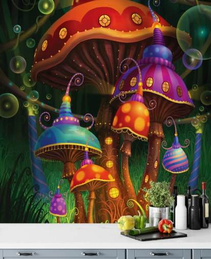 Fairy Mushroom Houses Wallpaper Fairy Mushroom Houses Wallpaper