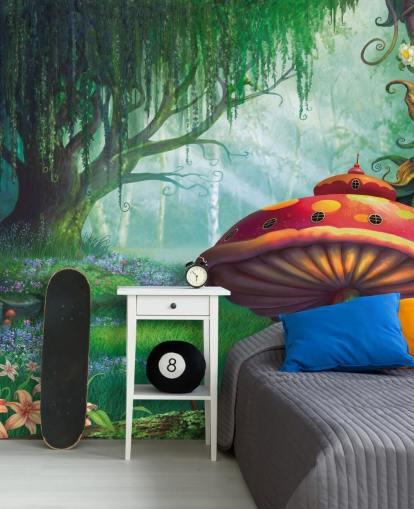 Feentapete namens Enchanted Forest von Philip Straub für Kinder- und Kinderzimmer 