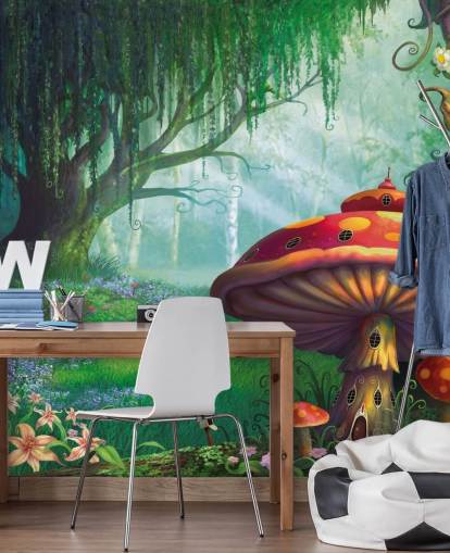 Feentapete namens Enchanted Forest von Philip Straub für Kinder- und Kinderzimmer 