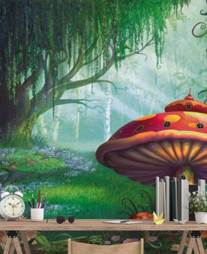 Feentapete namens Enchanted Forest von Philip Straub für Kinder- und Kinderzimmer Feentapete namens Enchanted Forest von Philip Straub für Kinder- und Kinderzimmer