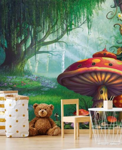 Feentapete namens Enchanted Forest von Philip Straub für Kinder- und Kinderzimmer 