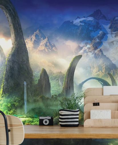 Dinosaur Rockland Fantasy Wallpaper