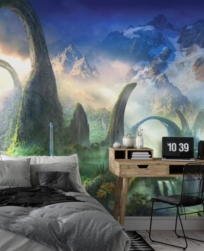 Dinosaur Rockland Fantasy Baggrund Dinosaur Rockland Fantasy Baggrund