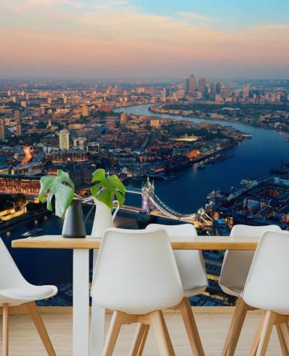 custom london skyline wallpaper mural called Aerial of London for bedrooms, living rooms and offices custom london skyline wallpaper mural called Aerial of London for bedrooms, living rooms and offices