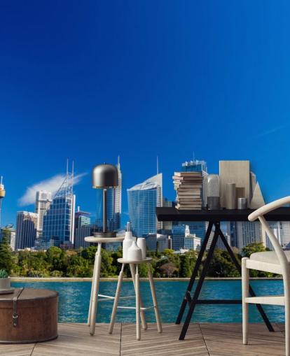 blue skies over sydney city skyline wallpaper blue skies over sydney city skyline wallpaper