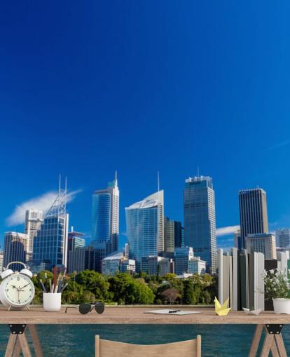 blue skies over sydney city skyline wallpaper blue skies over sydney city skyline wallpaper