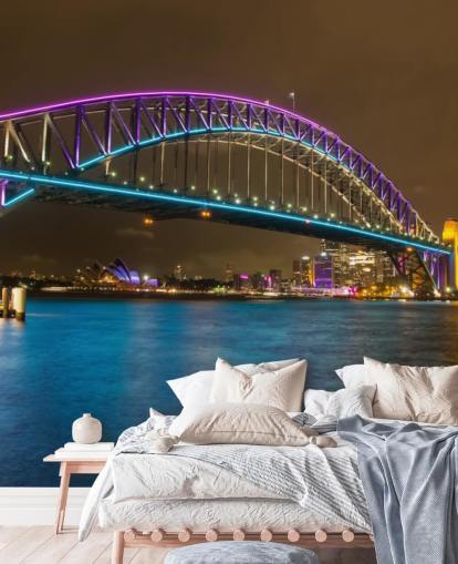 lyser op sydney bro natten tapet