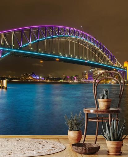 lyser op sydney bro natten tapet