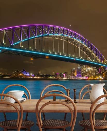 lit up sydney bridge at night wallpaper lit up sydney bridge at night wallpaper