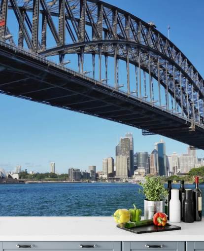 Bodenansicht von Sydney Bridge Tapete Bodenansicht von Sydney Bridge Tapete