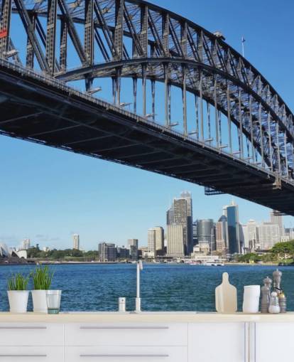 ground view sydney bridge tapetti