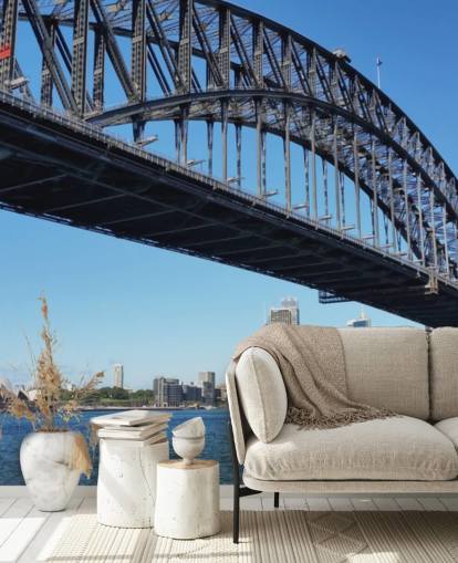 grondaanzicht van sydney bridge behang