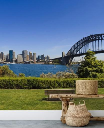 Papel de parede para celular gratis SKY Mils Point Day Park Bench