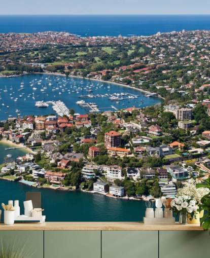 Sydney kustlinje tapet Sydney kustlinje tapet