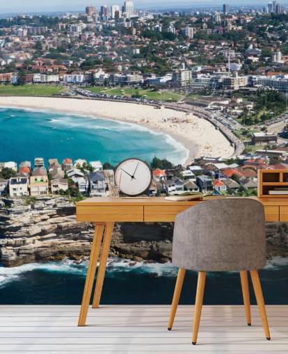 häst sko vit slipas stranden av staden tapeter