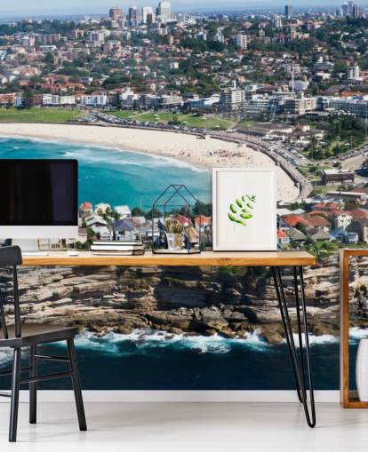 ferro di cavallo bianco sabbiato carta da parati spiaggia di città