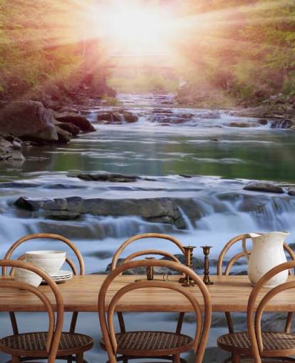 Papel de parede Mountain River Papel de parede Mountain River