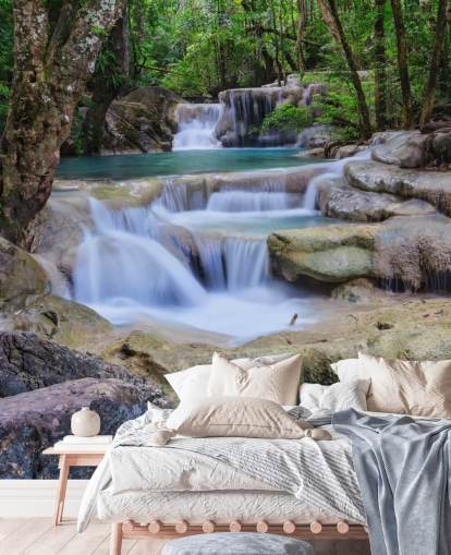 Glatter Wasserfall Fototapete