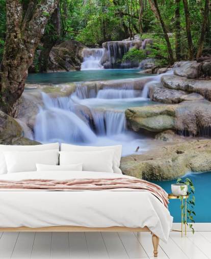 Smooth Waterfall Wall Mural