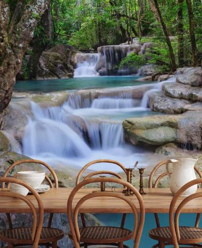 Smooth Waterfall Wall Mural Smooth Waterfall Wall Mural