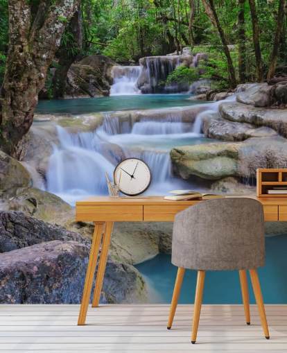 Glatter Wasserfall Fototapete