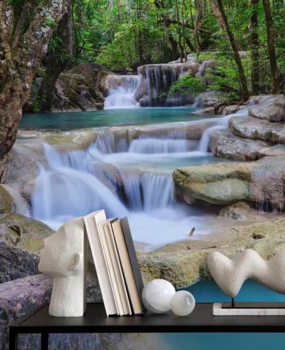 Smooth Waterfall Wall Mural