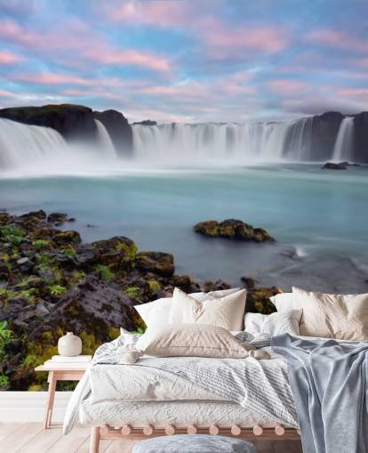 Fondo de pantalla de cascada islandesa