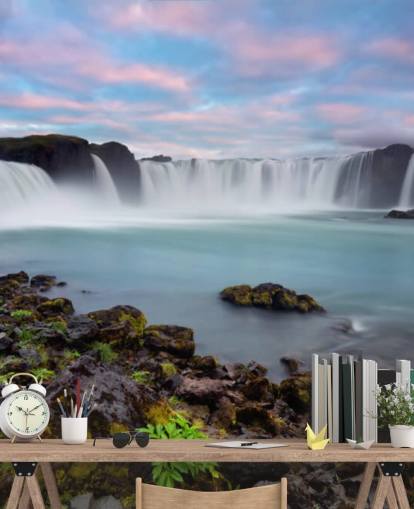 Fondo de pantalla de cascada islandesa