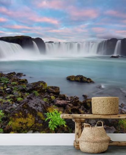 Papier peint Icelandic Waterfall