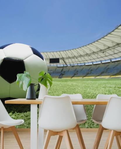 Jalkapallostadionin seinämaalaus