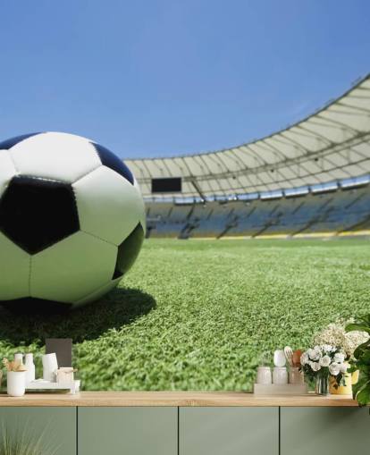 Jalkapallostadionin seinämaalaus