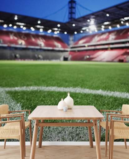 Close Up of Grass on Football Pitch Wallpaper