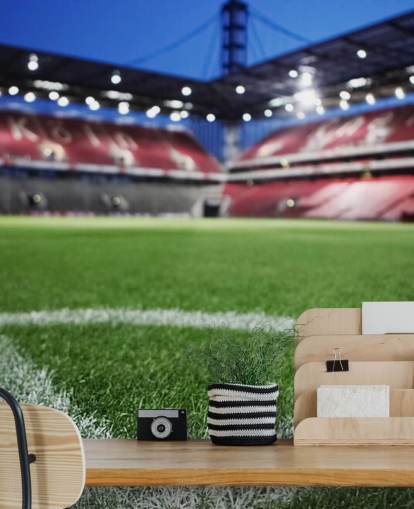 Fond d'écran Gros plan de l'herbe sur le terrain de football