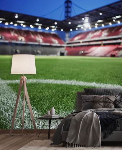 Nahaufnahme von Gras auf Fußballplatz Wallpaper