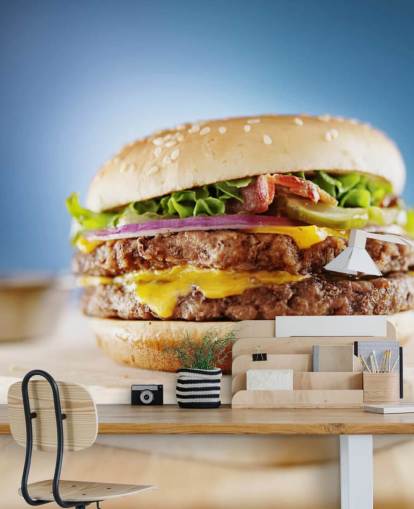 Large Hamburger Wallpaper