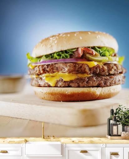 Large Hamburger Wallpaper