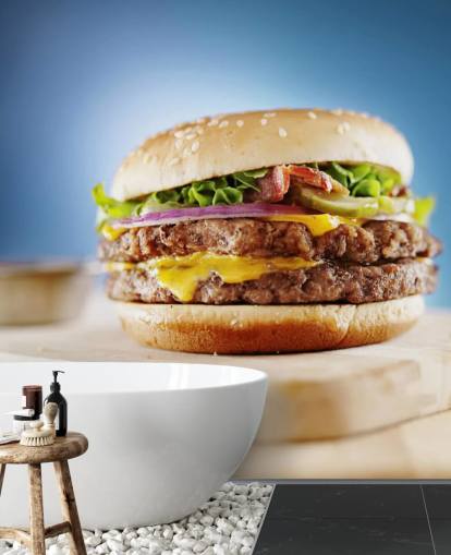 Large Hamburger Wallpaper