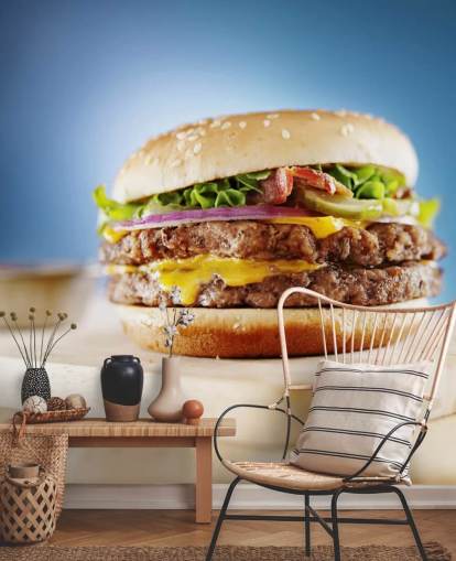 Large Hamburger Wallpaper