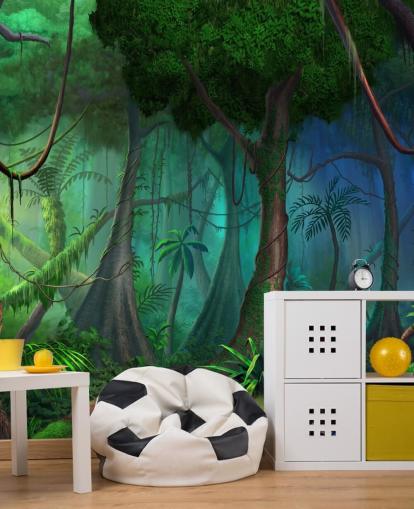 Fantasy Jungle Bakgrunn Fantasy Jungle Bakgrunn