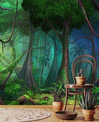 Carta da parati Fantasy Jungle