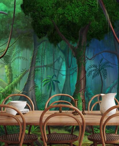 Carta da parati Fantasy Jungle